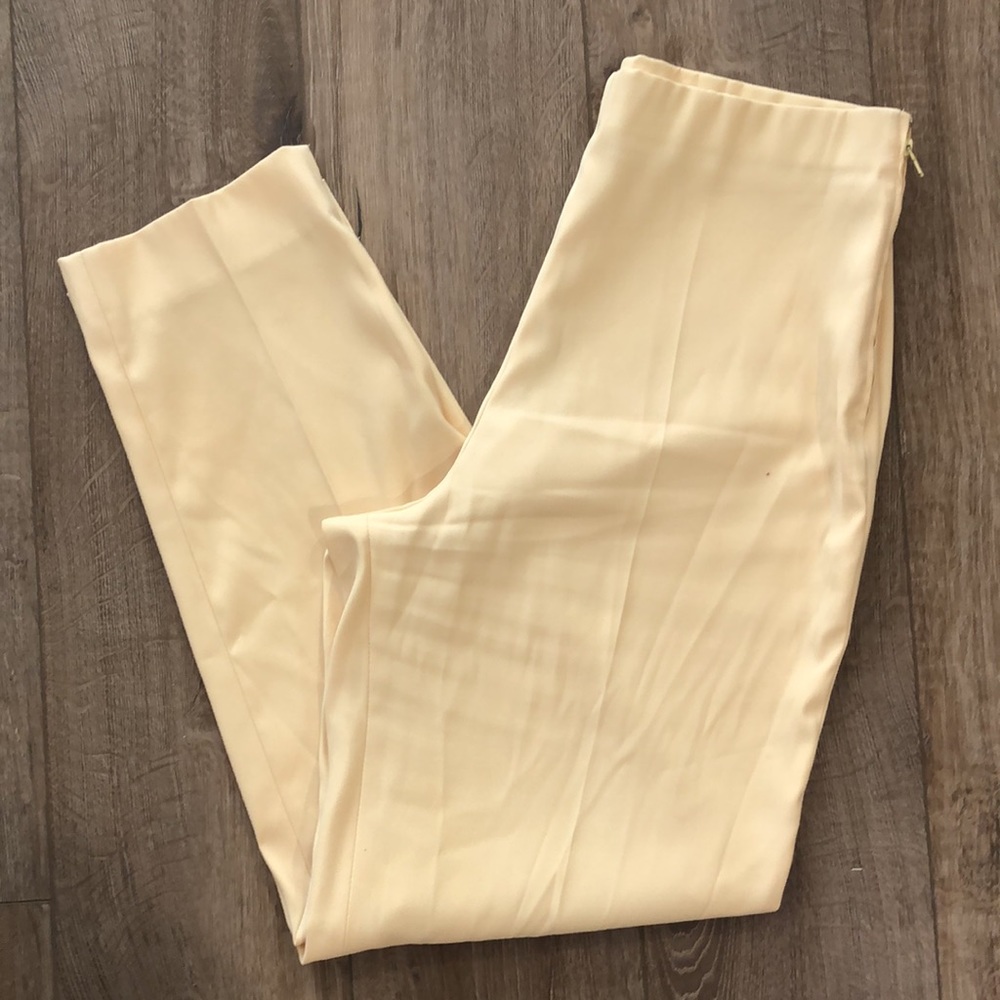 Lauren Vidal Cream Ankle Pants